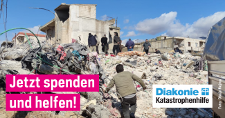 Spendenaufruf Erdbebenhilfe Syrien und Türkei